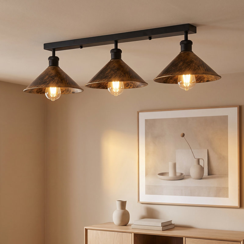 Menoher Flush Mount and Semi Flush Mount, No, Brushed Copper
