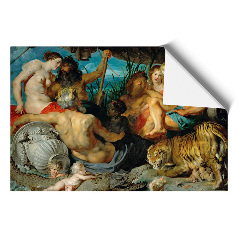 The Four Continents by Peter Paul Rubens - No Frame Painting, 42cm H x 59cm W x 0.1cm D