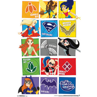 Dc Super Hero Girls - grille d'affiche (22 x 34)