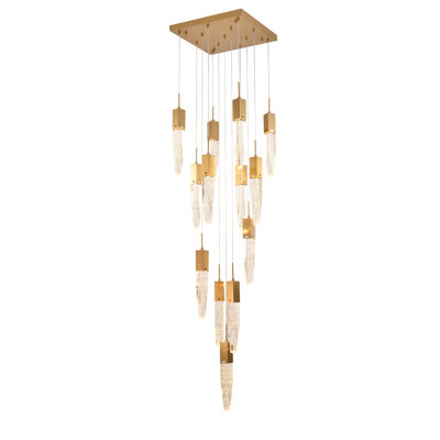 Lustre suspendu en cristal 13 lumières Transitional