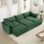 Canapé 3 places avec 3 repose-pieds, siège large et profond, canapé cinéma maison, canapé modulaire avec tiroirs de rangement, vert chenille-118055098-118055099-118055101