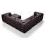 Canapé modulaire en cuir synthétique modulaire 132,5