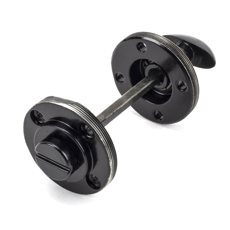Concealed, Plain Thumbturn 2 Piece Door Accessory Set, Black