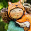 5'' Handmade Fabric Hanging Figurine Ornament