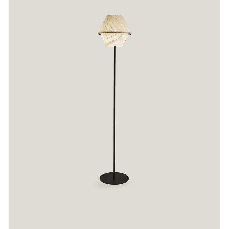 Hotel Floor Lamp, Natural White, Dimmable, Matte Black