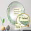 Vert et blanc Serene Ferns III - Miroir mural spirale ovale-96314532