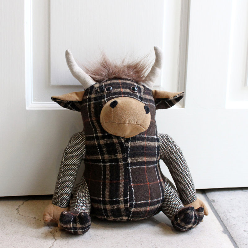 Highland Cow Fabric Door Stop