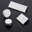 Bouton de meuble rond surdimensionné Ethan, blanc mat, diamètre 1-5/8 po-80197446-112368670