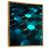 Toile avec cadre flottant or