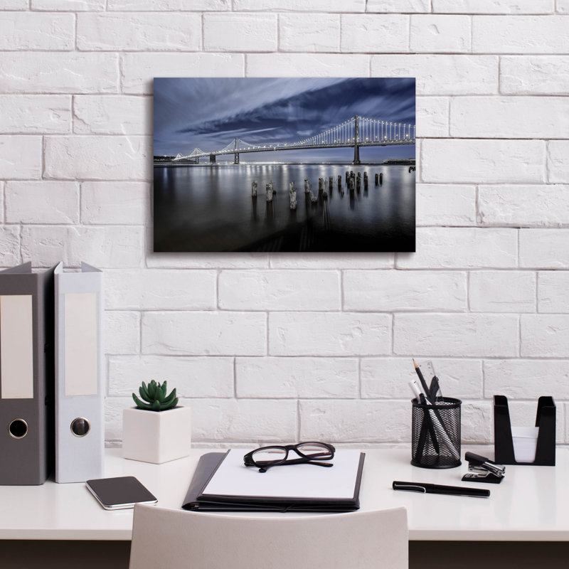 «The Bay Lights» par Toby Harriman Visuals, H 12 po x l 18 po x P 0,75 po