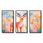 Art floral mural, cerf rose-198421176-198421179