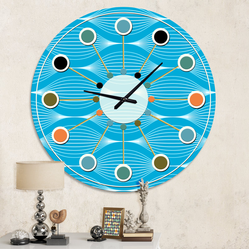 Horloge murale Mid-Century, Moyenne