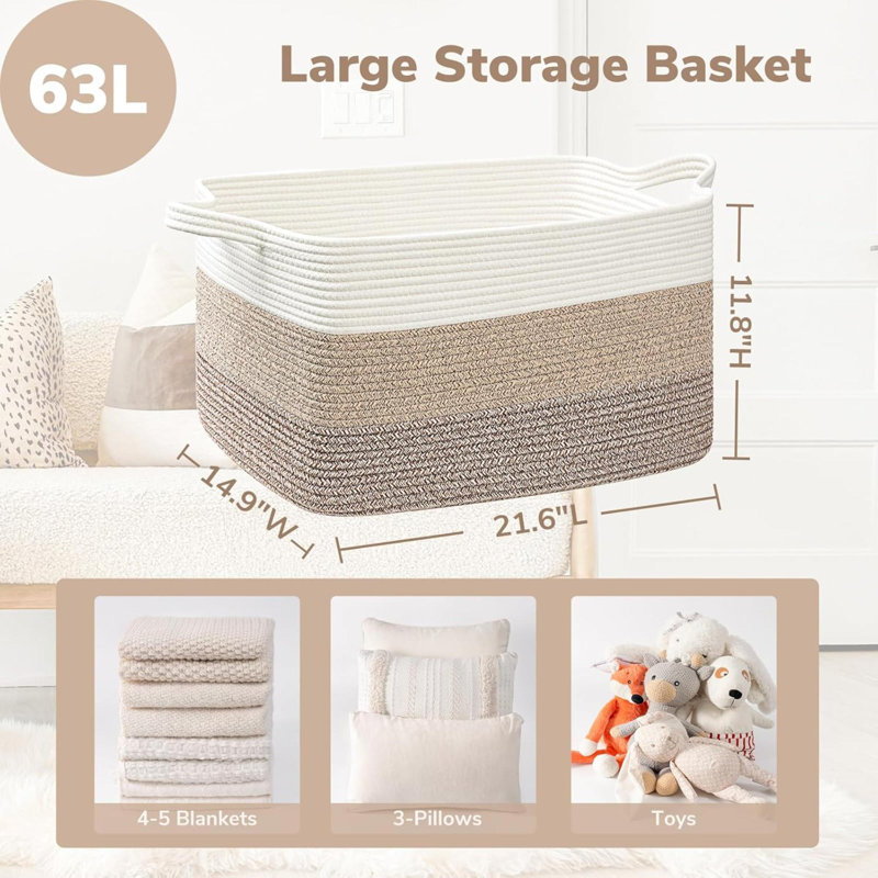 Laundry Basket with Handles