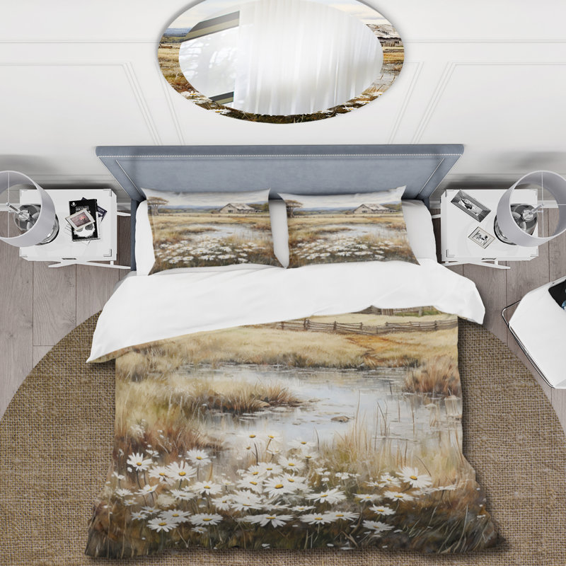 Ensemble de housse de couette en microfibre / polyester Farmhouse Quiet Retreat I
