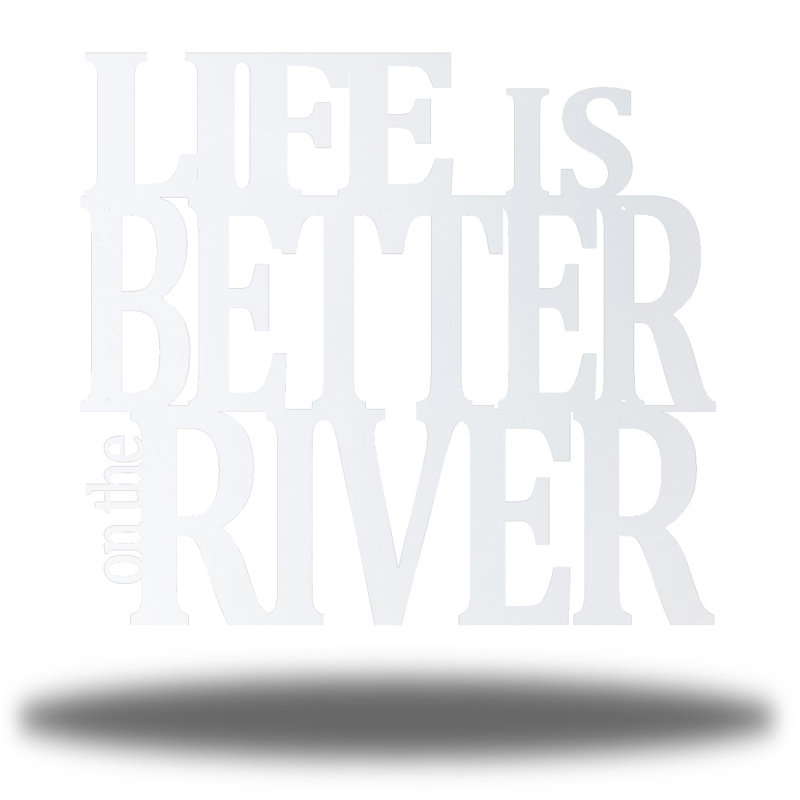 Gilkes Steel Wall Decor, White, 30" H x 30" W x 0.06" D