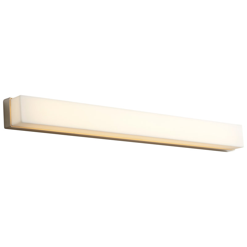 Garvie Dimmable LED Bath Bar, Satin Nickel