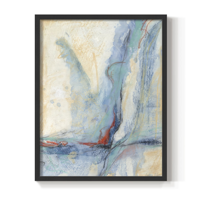 «Cracking Open II», reproduction encadrée - bois massif, Noir, H 30 po x l 24 po