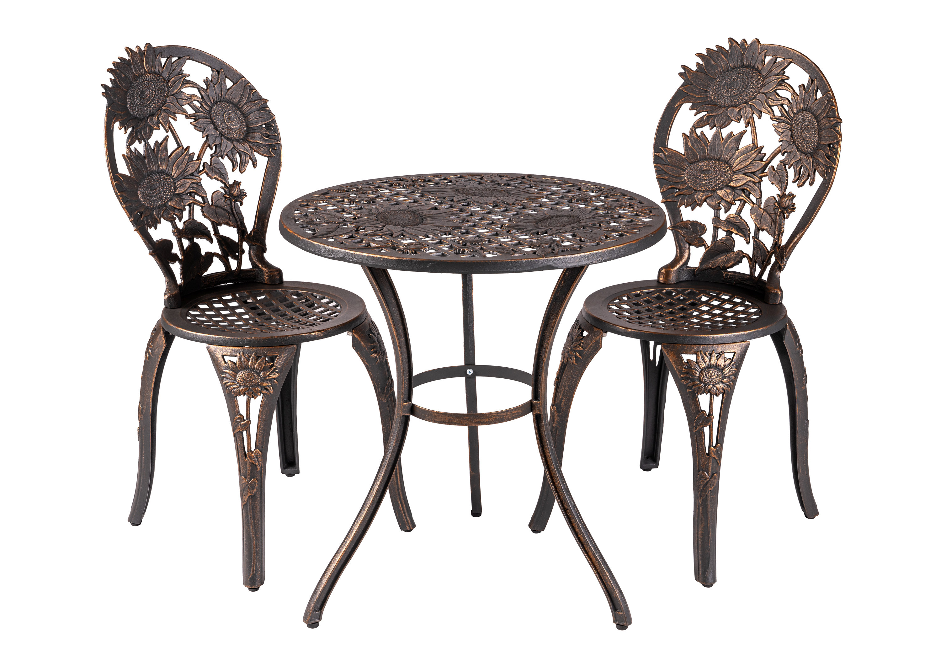 View of Rosalind Wheeler Coleman 3 Piece Patio Dining Sets & Reviews | Wayfair