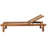 Medrano Outdoor Teak Wood Chaise Lounge , Cushion Included