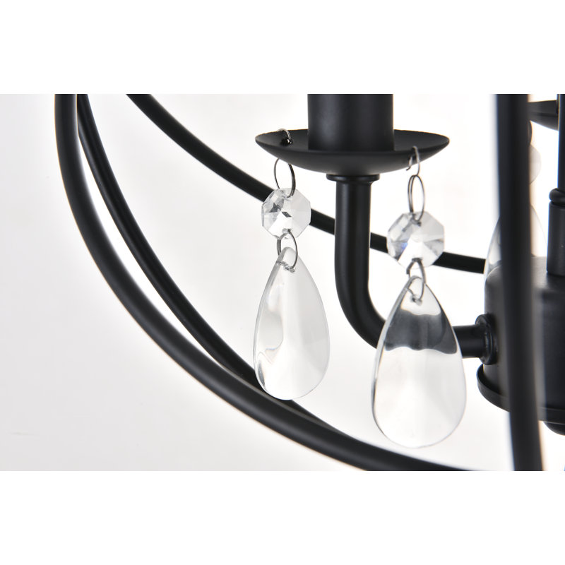 Luminaire suspendu Mayo, Noir mat, 3 lumières, H 13,6 po x l 12 po x P 12 po