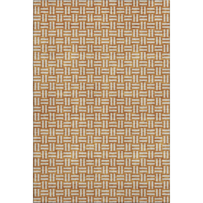 Premium Machine Washable Prisco Terracotta Rug