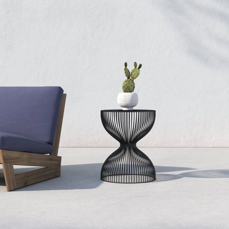 Chalette Round 14.25'' Outdoor Side Table