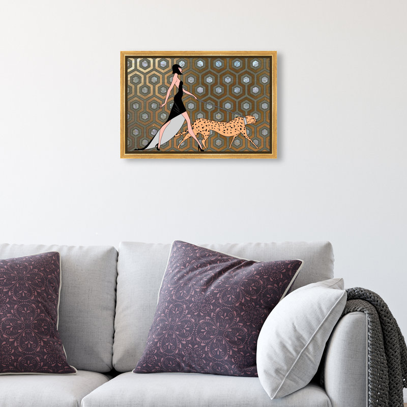 «Own the Street», impression sur toile, H 15 po x l 10 po, Impression encadrée, Doré