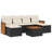 Vidaxl Garden Sofa Set Black, Cream White