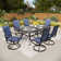 Sutiya Rectangular 6 - Person 60'' L Outdoor Dining Set with Swivel Chairs