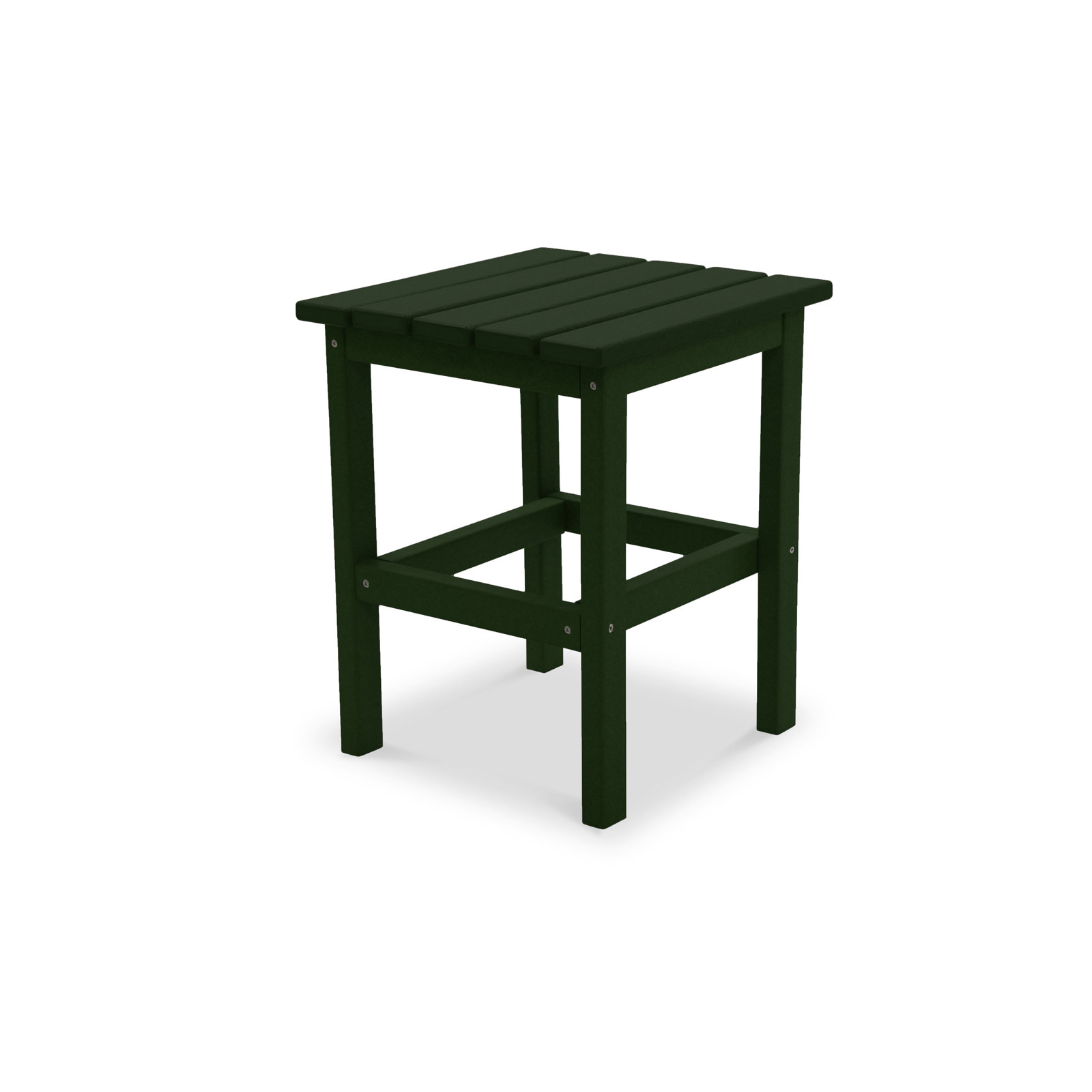 Leighton 15'' Outdoor Side Table, Forest Green