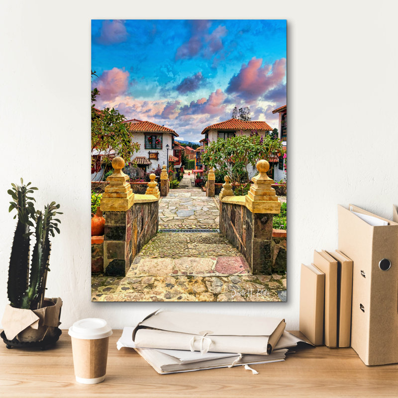  «Bienvenido» par Dante Plata, art mural sur toile, 18 po x 26 po