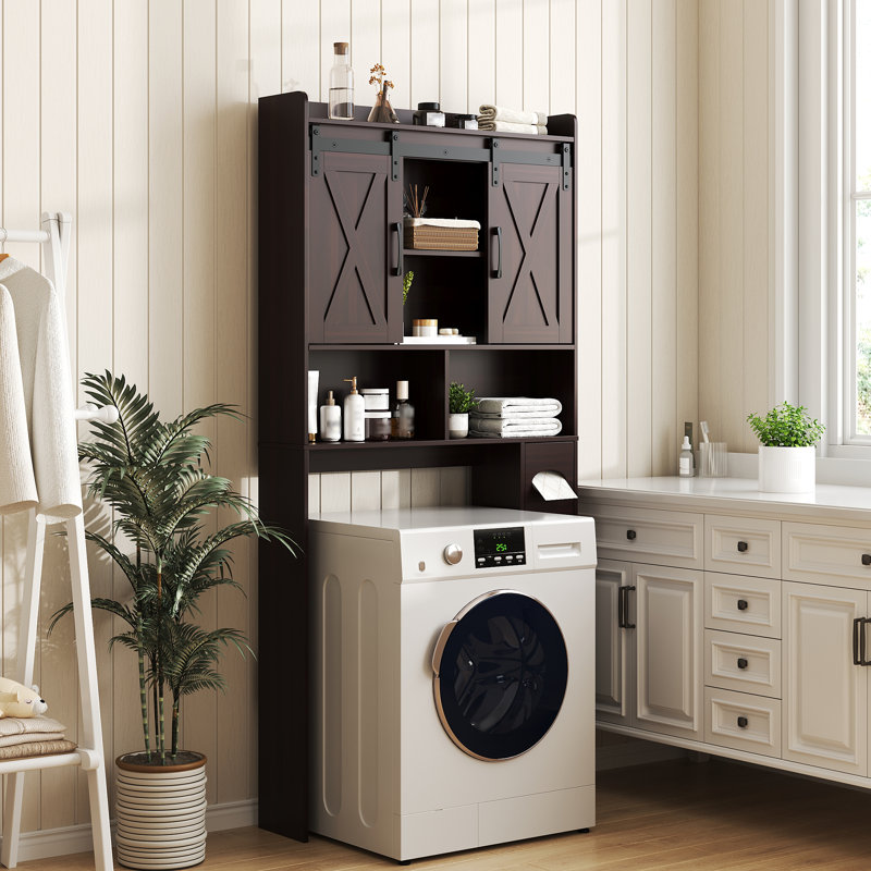 Over The Toilet Storage Cabinet, Dark Brown
