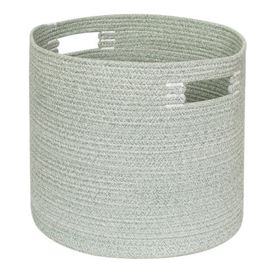 Panier de rangement rond en corde de coton