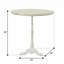 Table de salle à manger rustique compacte 30 pouces Rustic White-90108425-90108424