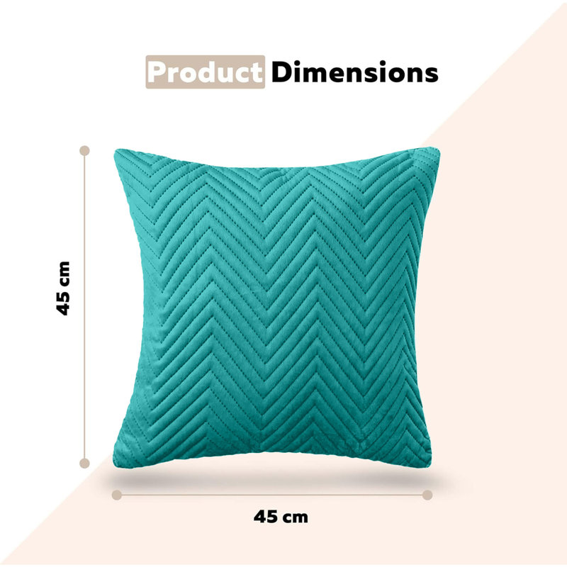 Square Cushion Cover, Emerald