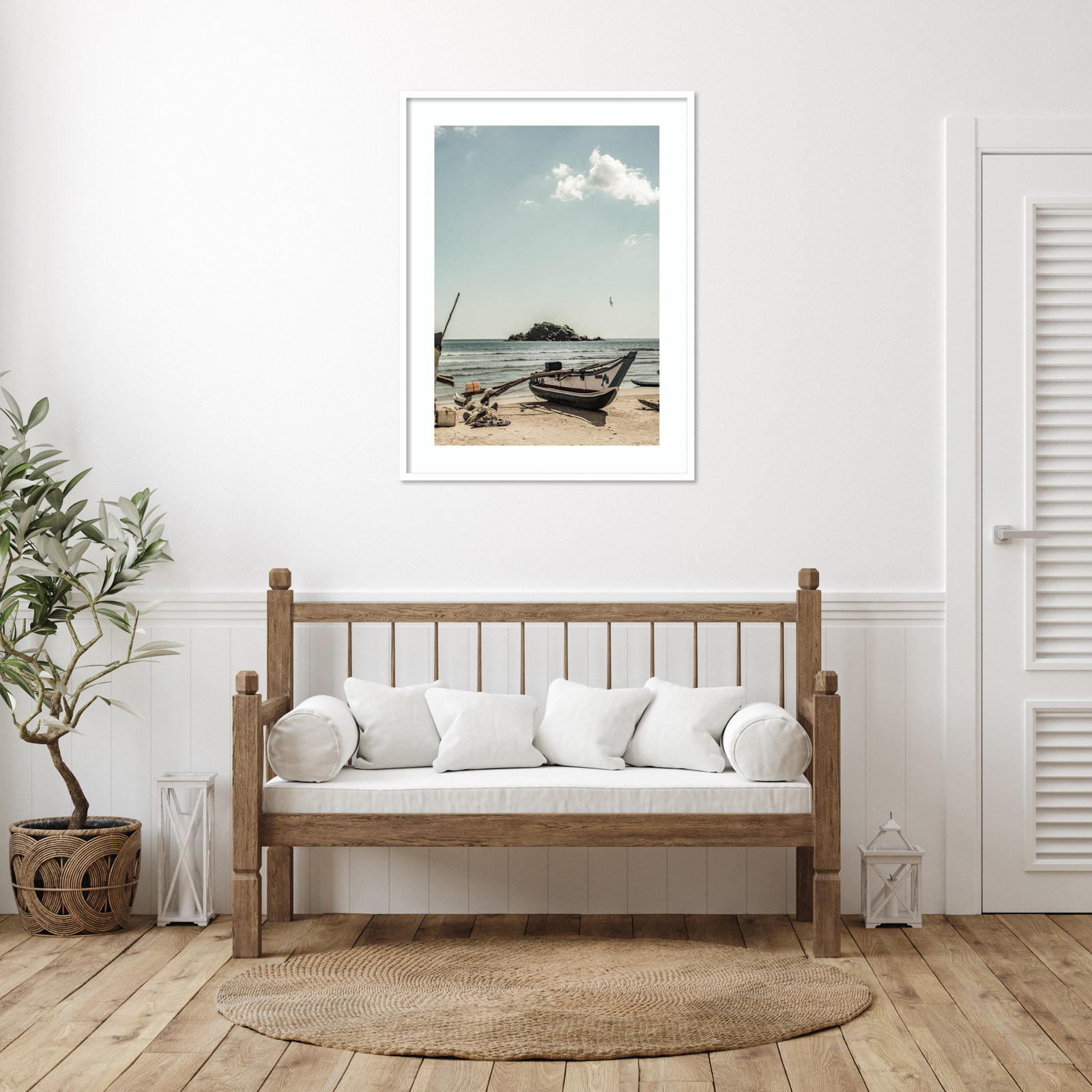 Daisey "Of the Sea" Print by Shot by Clint, White, 41" H x 31" W