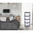 Clear Plastic 4 Drawer Home Storage Tower with Black Frame