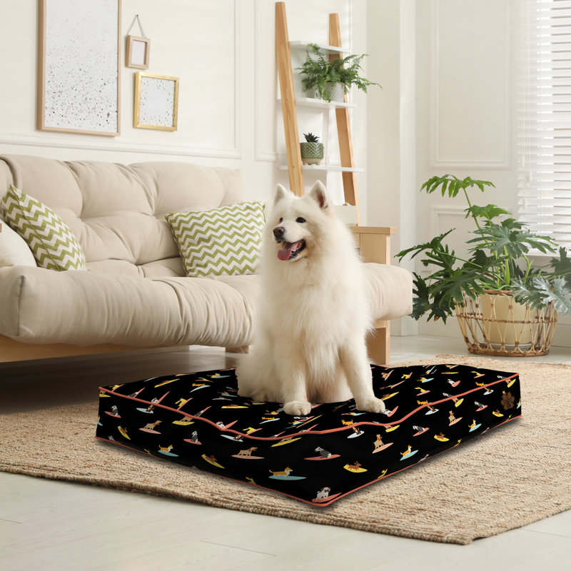 Dog Bed For Small - Medium - Large Dogs - Soft Pet Bed Mattress With Machine Washable Cover & PU Foam Pet Crate Bed - Dog Bed Mattress With Non-Slip Bottom  Cushion Design 13  Small S (69 cm x 51 cm x 10 cm)