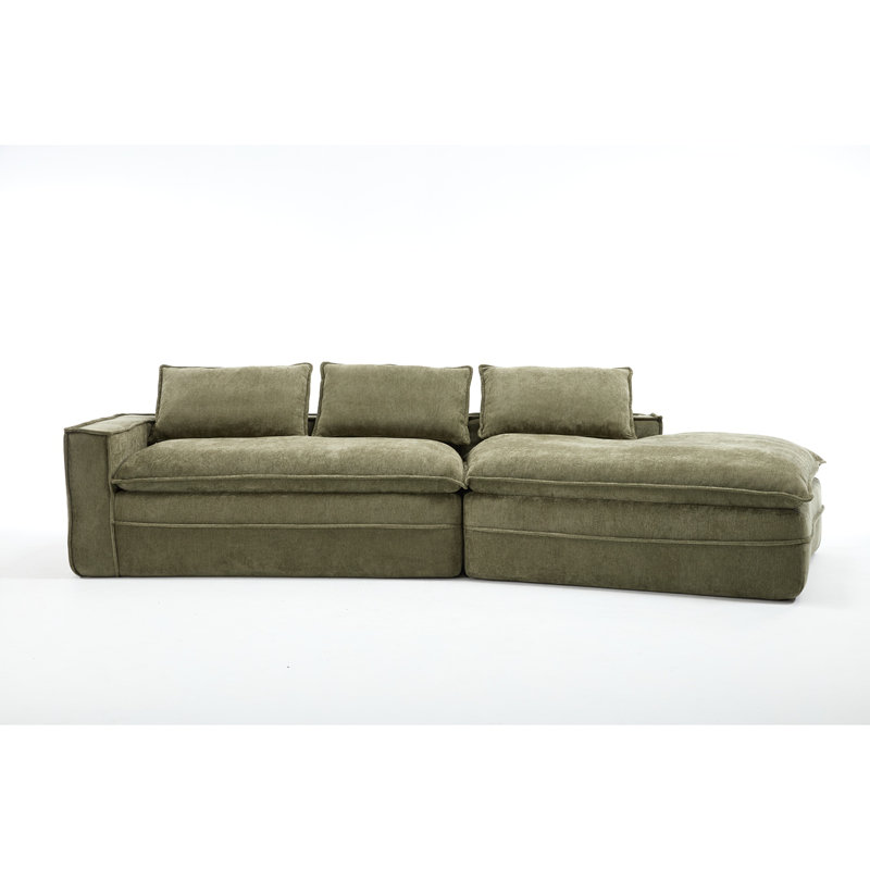Canapé modulaire Modern, Tissu vert