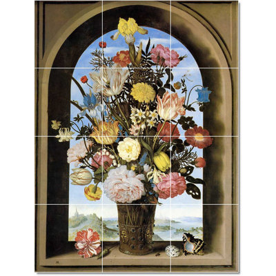 Carreau de céramique décorative 12,75 po x 17 po 4,25 po x 4,25 po