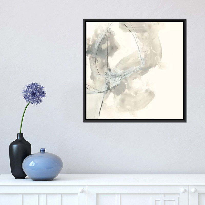 « divination i », reproduction sur toile, H 18 po x l 18 po x P 1,5 po, Toile avec cadre noir, Pas de tapis