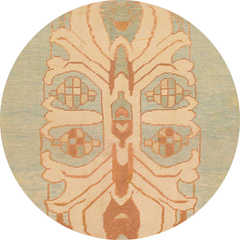 Abstract Indoor Rug, Round 7'