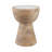 Mango Wood and Marble Accent Table - Modern Sculptural Side Table-756739157-756739145