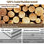 Portemanteaux en bois massif avec 2 tablettes de rangement et 4 crochets
