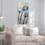 « Tulipes is Blue »-impression d’art graphique sur bois
