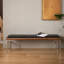 Banc rembourré noir-2078251915