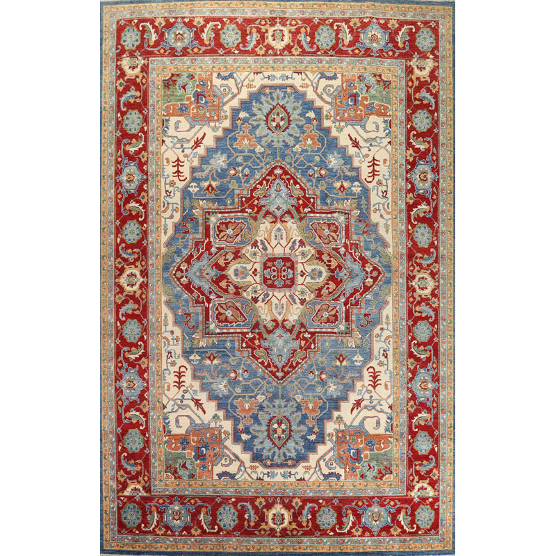 Tapis oriental à teinture végétale Monoceros noué à la main