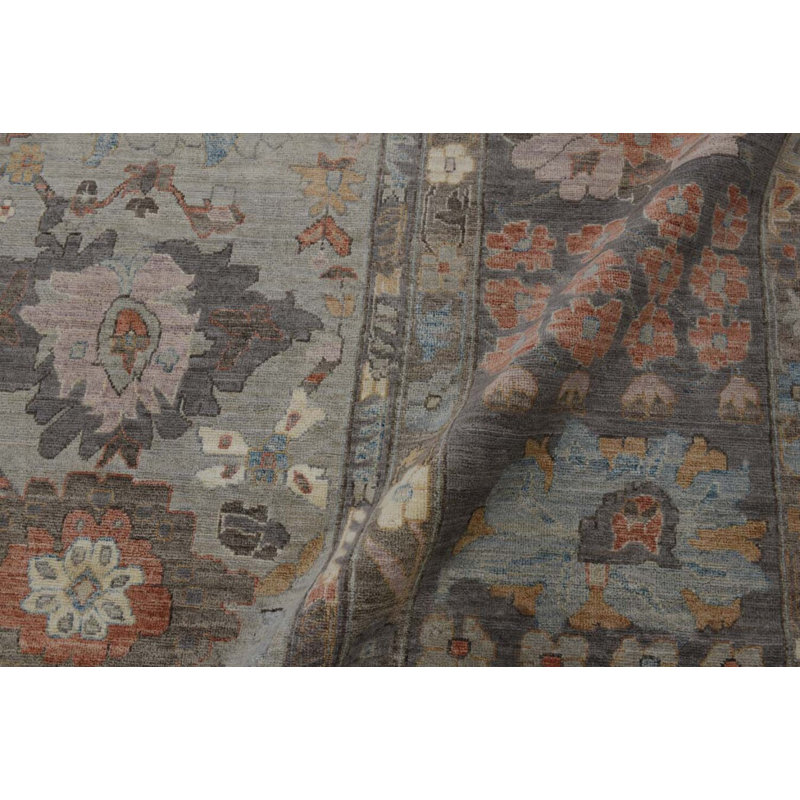 Transitional One-of-a-Kind Rectangle 10' X 13'8" Hand Knotted Area Rug