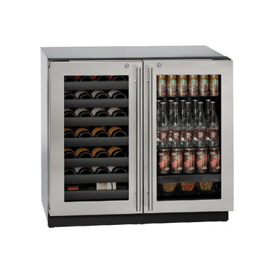 31 Bottle and 123 Can 3000 Series Dual Zone Built-in Wine and Beverage Refrigerator