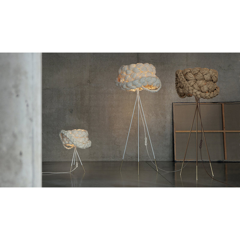 Lampe trépied 63 "Bride, Brun, Brun